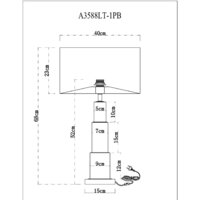 Настольная лампа Arte Lamp Ramada A3588LT-1PB