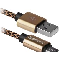 Кабель Defender USB08-03T Pro (золотистый)