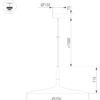 Подвесная люстра Arlight SP-FIORE-R250-8W 035997