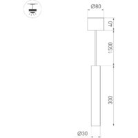 Подвесная люстра Arlight SP-PIPE-HANG-L300-R30-9W 038613