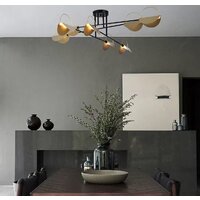 Люстра средней высоты Евросвет Grazia 70148/8 черный/золото