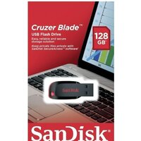 USB Flash SanDisk Cruzer Blade Black 128GB (SDCZ50-128G-B35)