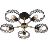 Припотолочная люстра Escada Banjo 679/5P (Black)