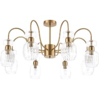 Люстра средней высоты Escada Gloss 1141/8PL E14*60W Antigue copper/Clear