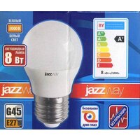 Светодиодная лампочка JAZZway PLED-LX G45 E27 8 Вт 3000 К
