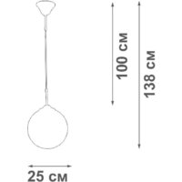 Припотолочная люстра Vitaluce V2994-0/1S