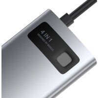Док-станция Baseus Metal Gleam Series 4 in 1 Multifunctional Type-C CAHUB-CY0G
