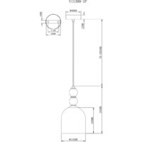 Подвесная люстра Moderli Tamina V11399-1P