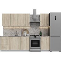 Готовая кухня Кортекс-мебель Корнелия Лира 2.1 (дуб сонома/марсель)