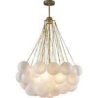 Подвесная люстра iLamp Globe 10099P/3-D800 Gold&White