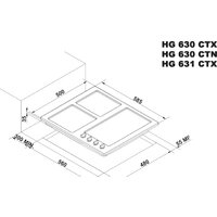 Варочная панель Korting HG 631 CTX