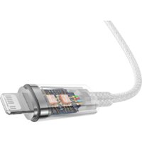 Кабель Baseus Explorer Series Fast Charging Cable with Smart Temperature Control 20W USB Type-C - Lightning (2 м, белый)