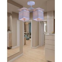 Люстра средней высоты Mirastyle MH-10096/2 WH+GR