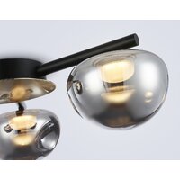 Припотолочная люстра Ambrella light LH12006/3 BK/GD/SM (черный/золото/дымчатый)
