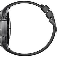 Умные часы Huawei Watch GT 6 Pro 46 мм (черный, с черным силиконовым ремешком, международная версия)