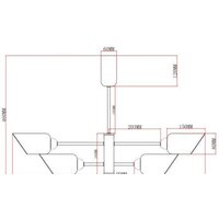 Люстра средней высоты Moderli Avery V10806-6P