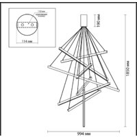 Подвесная люстра Odeon Light Cometa 3860/96B