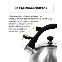 Чайник со свистком TimA WTK196