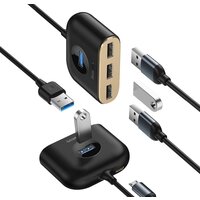 USB-хаб Baseus Square round 4in1 USB Adapter CAHUB-AY01