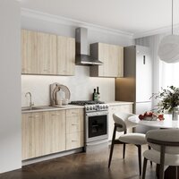 Готовая кухня Кортекс-мебель Корнелия Лира 2.0 (дуб сонома/королевский опал)