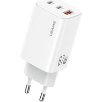 Сетевое зарядное Usams CC265 67W GaN (белый)
