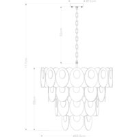 Подвесная люстра Arte Lamp Rosabella A4067LM-11CC