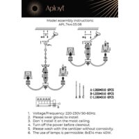 Подвесная люстра Aployt Zhaklin APL.744.03.08