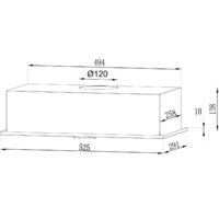 Кухонная вытяжка LEX GS Bloc Light 600 (черный)
