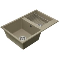 Кухонная мойка Акватон Делия 78 DBL (серый шелк)