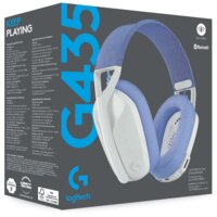 Наушники Logitech G435 Lightspeed (белый/сиреневый)