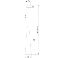 Подвесная люстра Elektrostandard DLR038 7+1W 4200K (черный матовый)