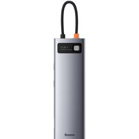 Док-станция Baseus Metal Gleam Series 11-in-1 Multifunctional HUB Type-C Hub Docking Station CAHUB-CT0G