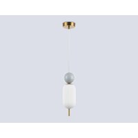 Подвесная люстра Ambrella light LH53101 BS/GR/FR (латунь/серый/белый матовый)