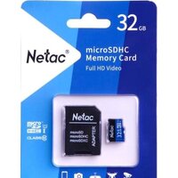 Карта памяти Netac P500 Standard 32GB NT02P500STN-032G-R + адаптер