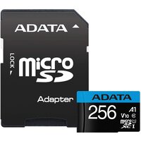 Карта памяти ADATA Premier AUSDX256GUICL10A1-RA1 microSDXC 256GB (с адаптером)