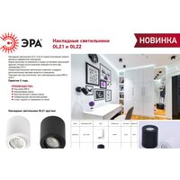 Спот ЭРА OL21 BK Б0054393