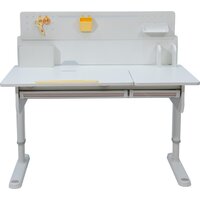Ученический стол ErgoSmart Caravel (книжная полка Wooden space)