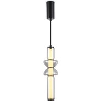 Подвесная люстра Ambrella light LH11021 BK/SM (черный/дымчатый)