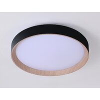 Светильник-тарелка Ambrella light FZ1324 (черный/светлое дерево)