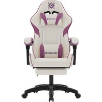 Игровое (геймерское) кресло Defender Serenity (белый/фиолетовый)
