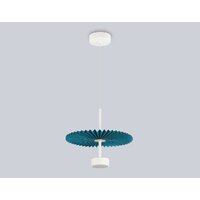Подвесная люстра Ambrella LH72611 WH/GR (белый/бирюзовый)