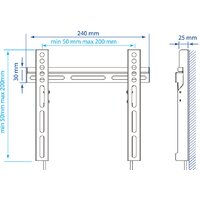 Кронштейн для телевизора Kromax VEGA-13 (черный)