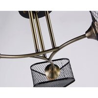Люстра средней высоты Ambrella light Traditional TR80171/3 SB/BK (бронза/черный)