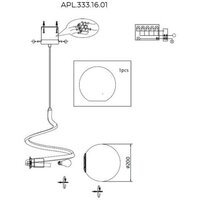 Подвесная люстра Aployt APL.333.16.01