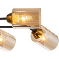 Припотолочная люстра Escada Vertigo 1131/6P (Black/Gold)