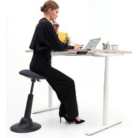 Стол для работы стоя WellDesk WDЕ Evolution 1395x800х18 (черный/белый)