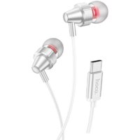 Наушники Hoco M90 USB Type-C (серебристый)