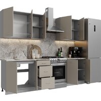 Готовая кухня Кортекс-мебель Корнелия Лира 2.0 (капучино/марсель)
