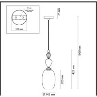 Подвесная люстра Odeon Light Classic 4855/1B