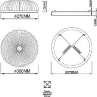 Припотолочная люстра Sonex Tesoro 7719/36L